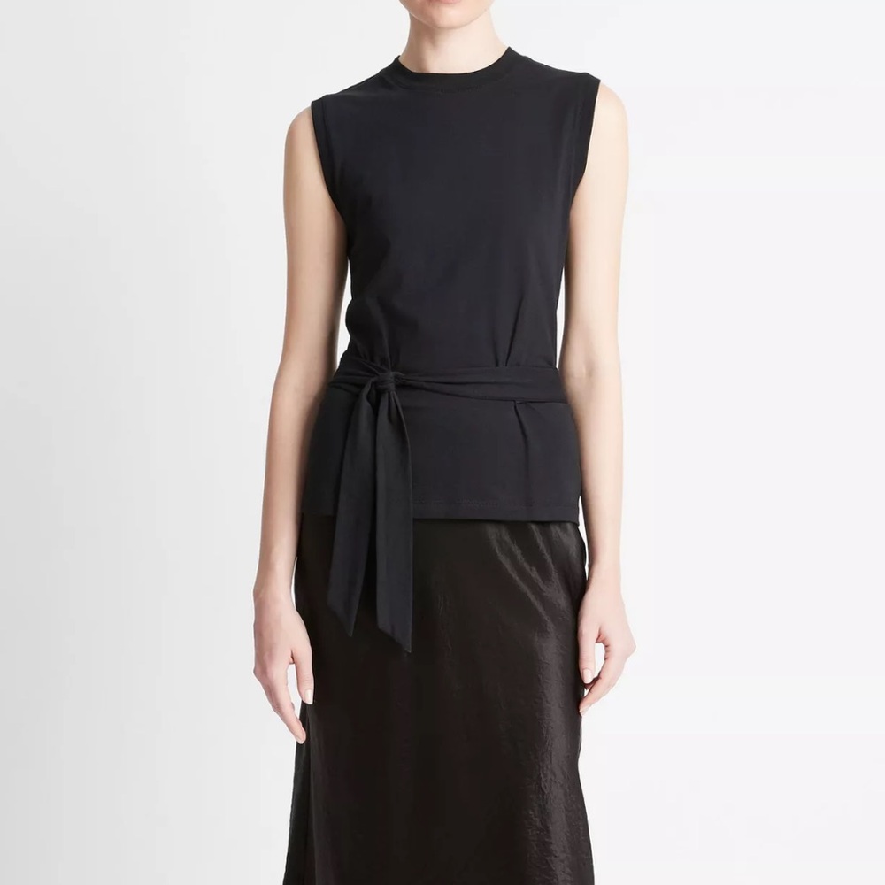 Vince • Wrap Blouse • Sleeveless • XXS • 100% Cotton